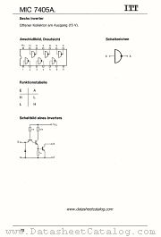 MIC7405AN datasheet pdf ITT Semiconductors