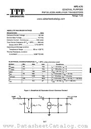 MPS-A70 datasheet pdf ITT Semiconductors