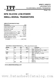 MPS2712 datasheet pdf ITT Semiconductors