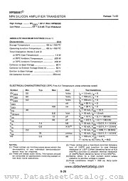 MPS6591 datasheet pdf ITT Semiconductors