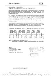 SAA1004-N datasheet pdf ITT Semiconductors