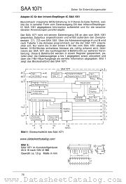 SAA1071 datasheet pdf ITT Semiconductors