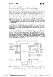 SAA1130 datasheet pdf ITT Semiconductors