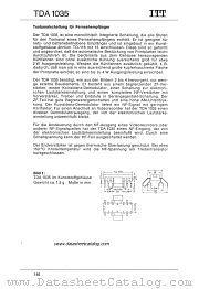 TDA1035 datasheet pdf ITT Semiconductors