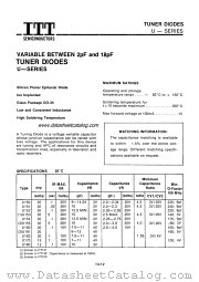 U154 datasheet pdf ITT Semiconductors