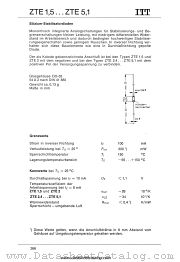 ZTE1,5 datasheet pdf ITT Semiconductors