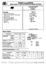 MDB054 datasheet pdf Jinan Gude Electronic Device