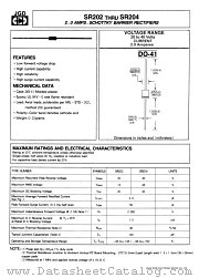 SR204 datasheet pdf Jinan Gude Electronic Device