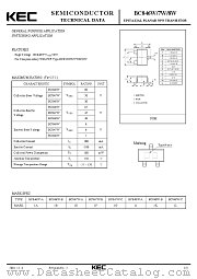 BC848W datasheet pdf Korea Electronics (KEC)
