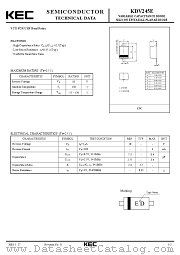 KDV245E datasheet pdf Korea Electronics (KEC)