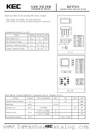 KF171 datasheet pdf Korea Electronics (KEC)
