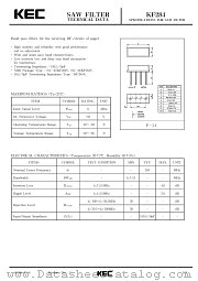 KF284 datasheet pdf Korea Electronics (KEC)