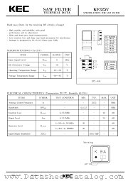 KF325V datasheet pdf Korea Electronics (KEC)