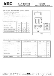 KF458 datasheet pdf Korea Electronics (KEC)