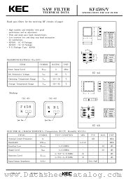 KF458V datasheet pdf Korea Electronics (KEC)