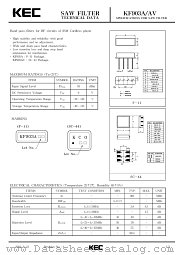 KF903AV datasheet pdf Korea Electronics (KEC)