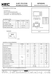 KFM210M datasheet pdf Korea Electronics (KEC)