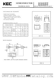 KIA6401P datasheet pdf Korea Electronics (KEC)
