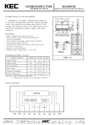 KIA6801K datasheet pdf Korea Electronics (KEC)