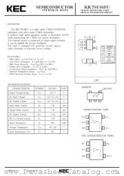 KIC7SU04FU datasheet pdf Korea Electronics (KEC)
