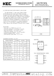 KIC7W74FK datasheet pdf Korea Electronics (KEC)