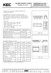 KID65084AF datasheet pdf Korea Electronics (KEC)