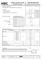 KRC117S datasheet pdf Korea Electronics (KEC)