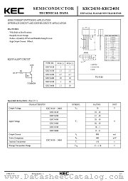 KRC245M datasheet pdf Korea Electronics (KEC)