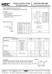 KRC245S datasheet pdf Korea Electronics (KEC)