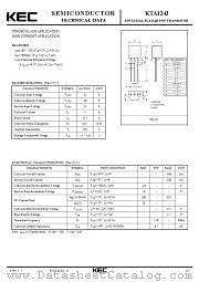 KTA1243 datasheet pdf Korea Electronics (KEC)