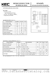 KTA1267L datasheet pdf Korea Electronics (KEC)