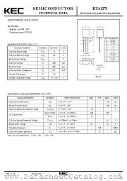KTA1271 datasheet pdf Korea Electronics (KEC)