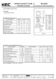 KTA1273 datasheet pdf Korea Electronics (KEC)