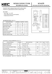 KTA1275 datasheet pdf Korea Electronics (KEC)