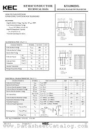 KTA1862D datasheet pdf Korea Electronics (KEC)