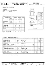 KTA968 datasheet pdf Korea Electronics (KEC)