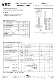 KTB631K datasheet pdf Korea Electronics (KEC)