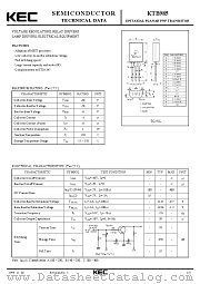 KTB985 datasheet pdf Korea Electronics (KEC)