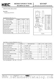 KTC1027 datasheet pdf Korea Electronics (KEC)