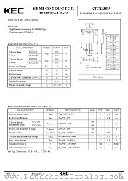 KTC2238 datasheet pdf Korea Electronics (KEC)