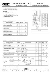 KTC3209 datasheet pdf Korea Electronics (KEC)
