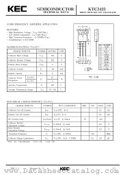 KTC3423 datasheet pdf Korea Electronics (KEC)