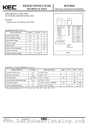 KTC9011 datasheet pdf Korea Electronics (KEC)