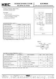 KTC9014S datasheet pdf Korea Electronics (KEC)