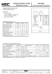 KTC9015 datasheet pdf Korea Electronics (KEC)