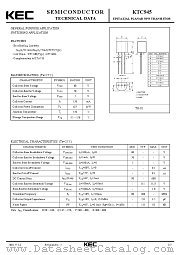 KTC945 datasheet pdf Korea Electronics (KEC)