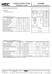 KTD2059 datasheet pdf Korea Electronics (KEC)