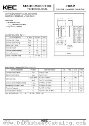 KTD545 datasheet pdf Korea Electronics (KEC)