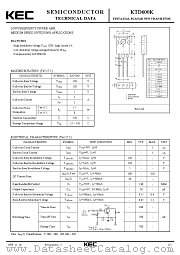 KTD600K datasheet pdf Korea Electronics (KEC)