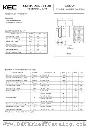MPSA94 datasheet pdf Korea Electronics (KEC)